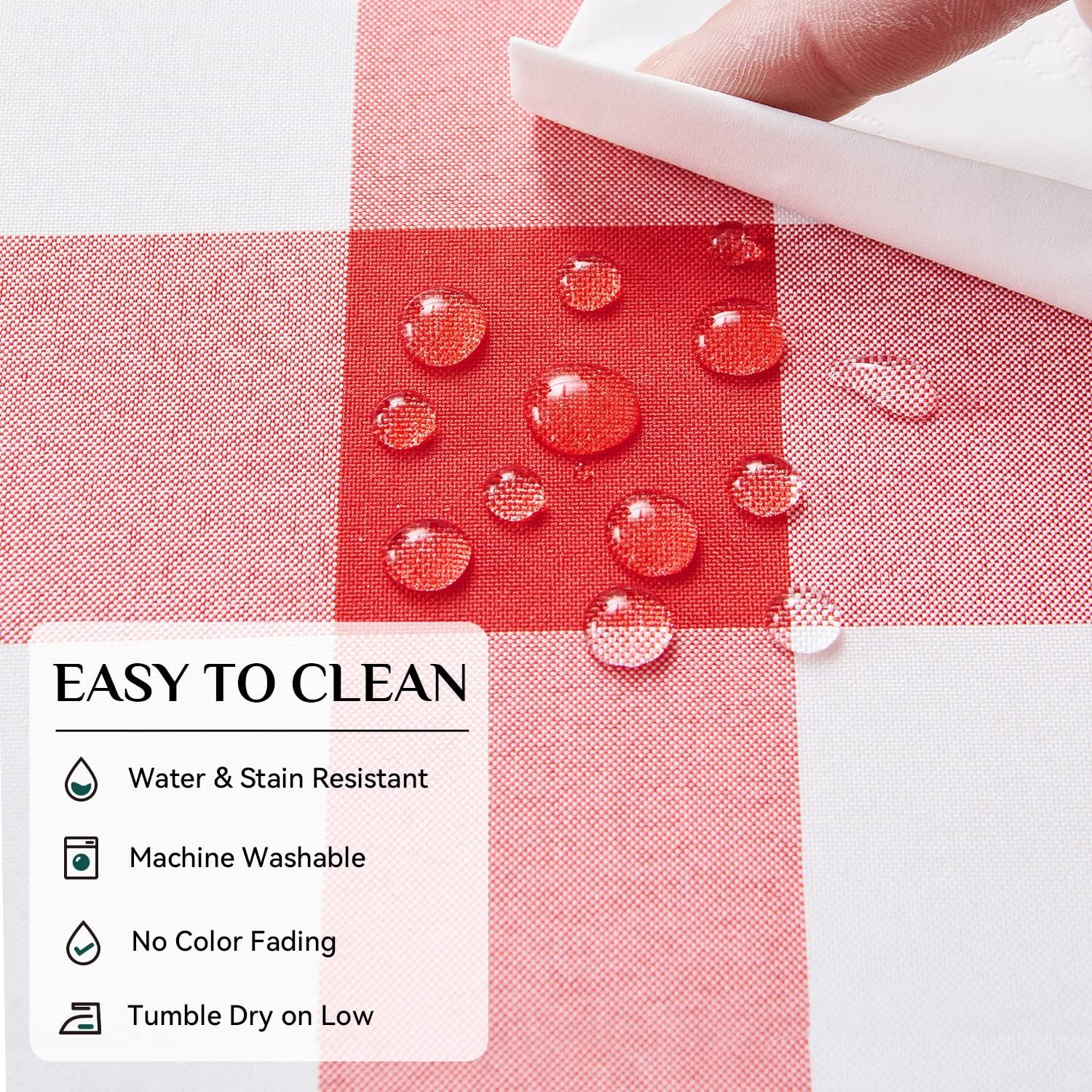 Detalle 2 de Softalker Gingham Tablecloth 60 x 84 in