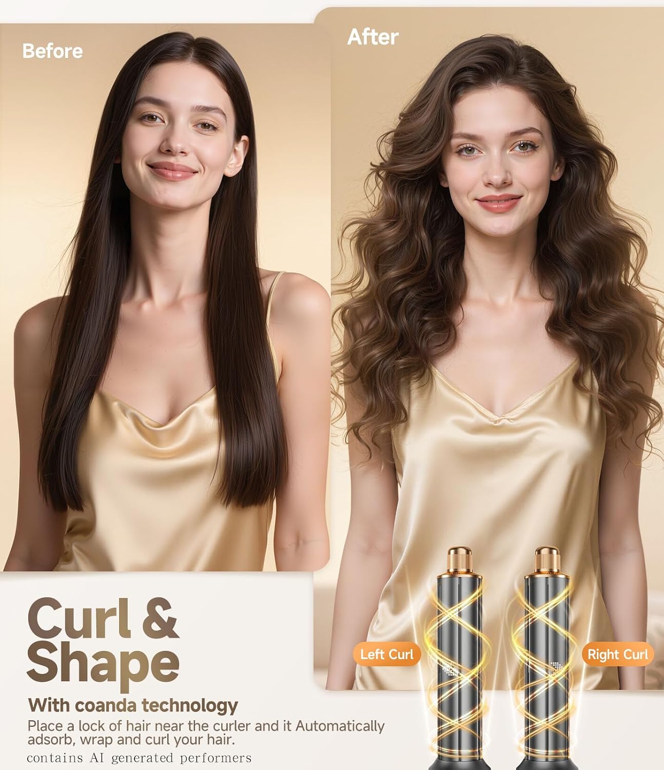 Detalle de 8 in 1 Hair Styler & Air Dryer Wrap Curler - Gray