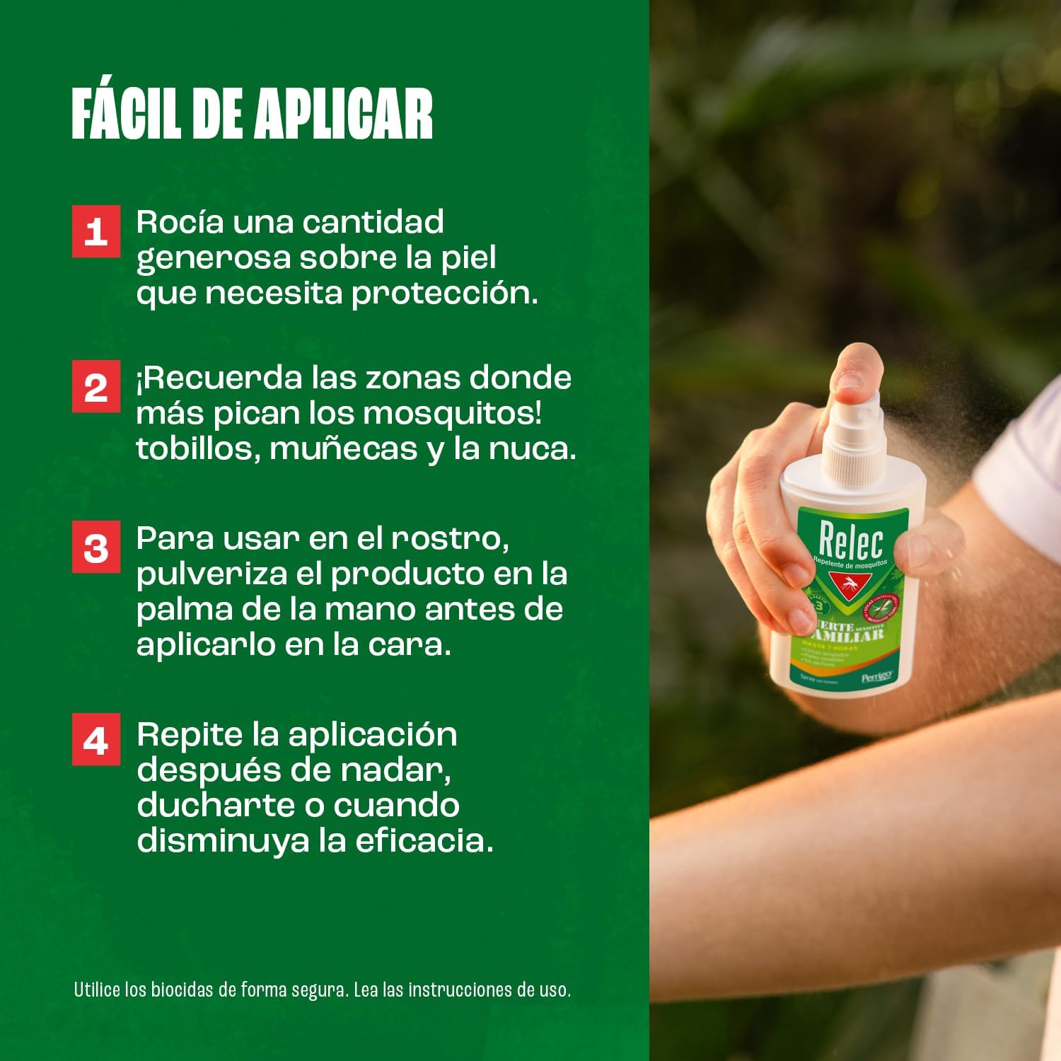 Thumbnail 5 de Relec Familia Spray Antimosquitos 200 ml: protección duradera y olor agradable para toda la familia