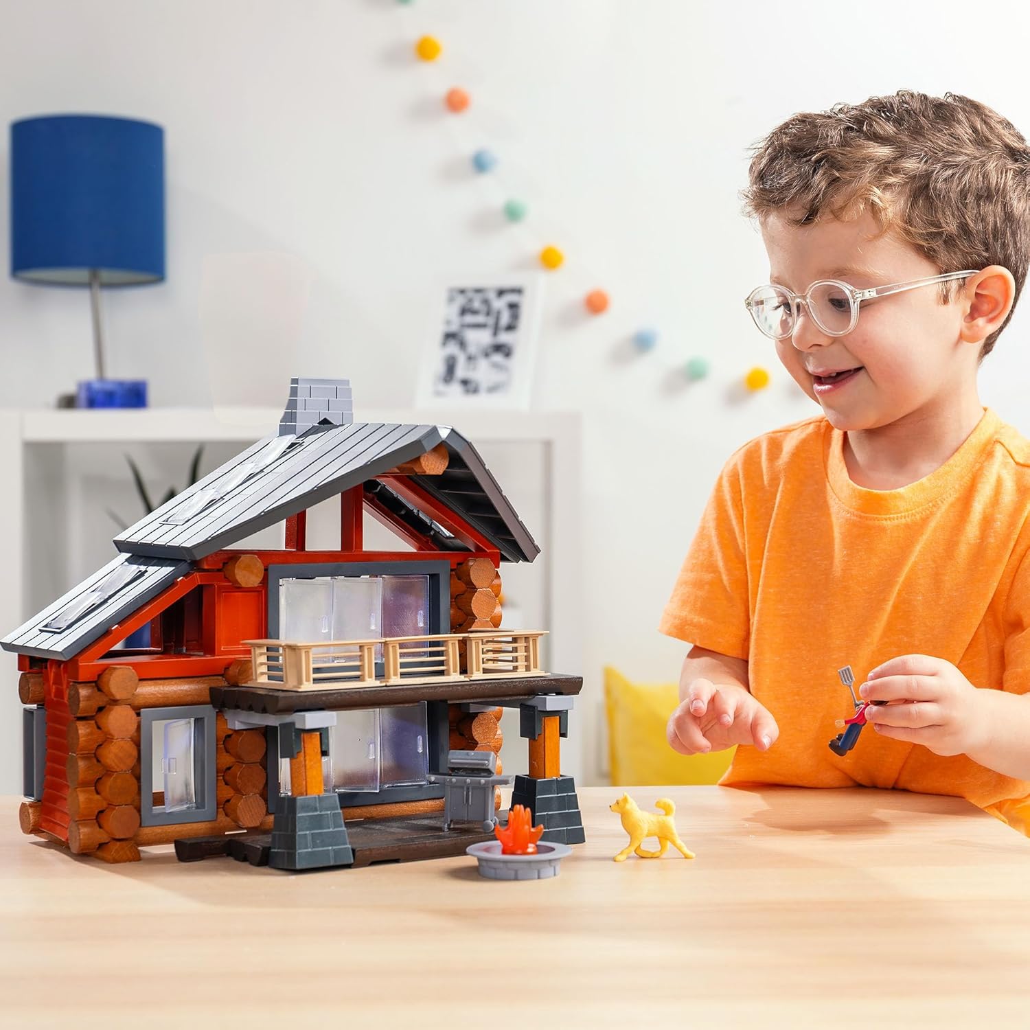 Detalle 2 de Lincoln Logs Beechwood Retreat building set 🧱