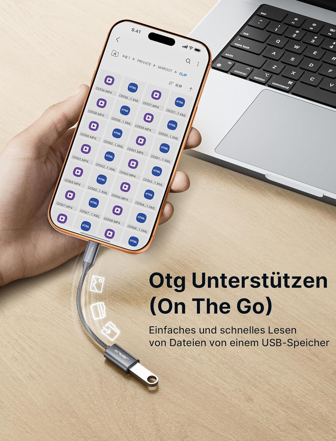 Thumbnail 2 de JSAUX Adattatore USB C a USB 3.0 [2 Pezzi] – OTG Type-C per iPhone, iPad, MacBook e Android
