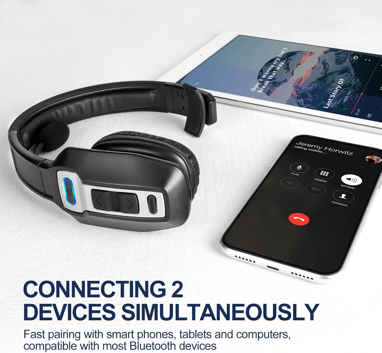 Detalle 2 de Sarevile Trucker V5.2 Wireless Headset 35h