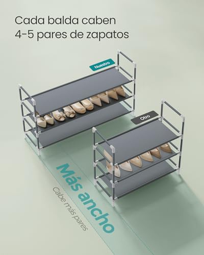 Thumbnail 2 de SONGMICS Estante Zapatero 3 Niveles, Ahorra Espacio