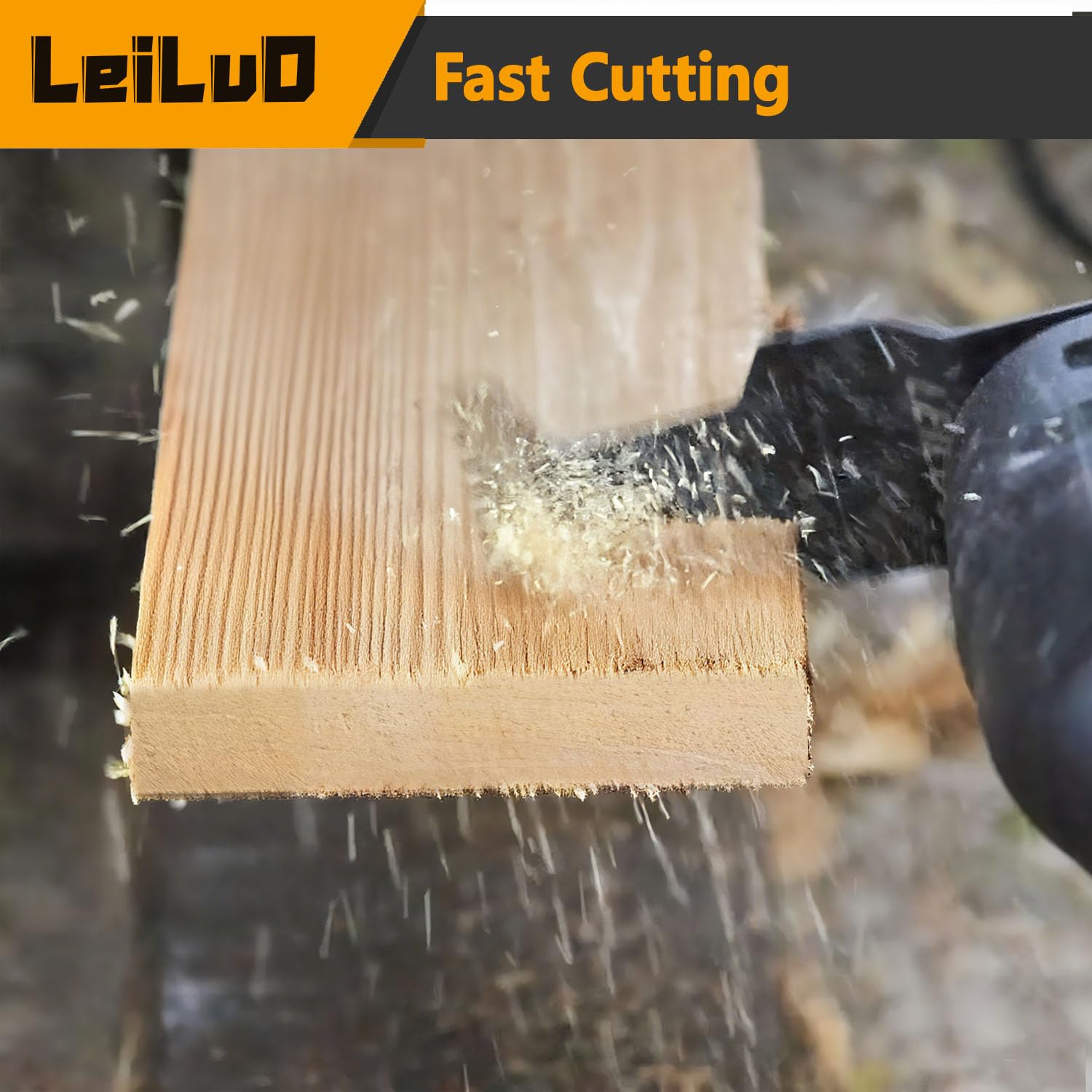 Detalle de LEILUO 70mm Japanese Teeth Multitool Blades — 15-Piece CRV Wood Cutting Set