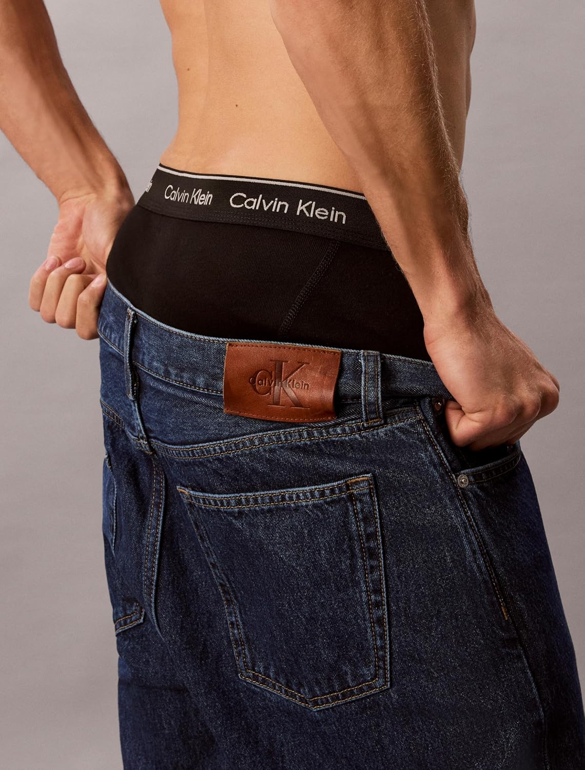 Detalle de Calvin Klein Cotton Classics 7-Pack Boxer Briefs (7 Black, Medium)