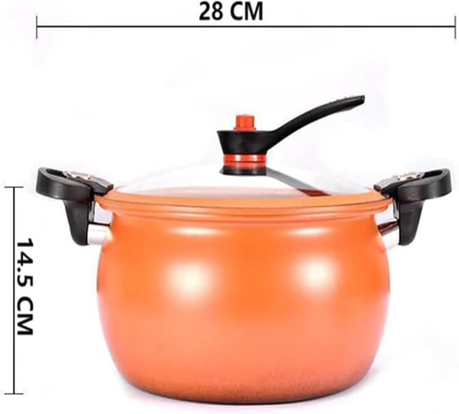 Thumbnail 6 de Gienslru A 8L Non-Stick Pressure Cooker with Transparent Glass Lid