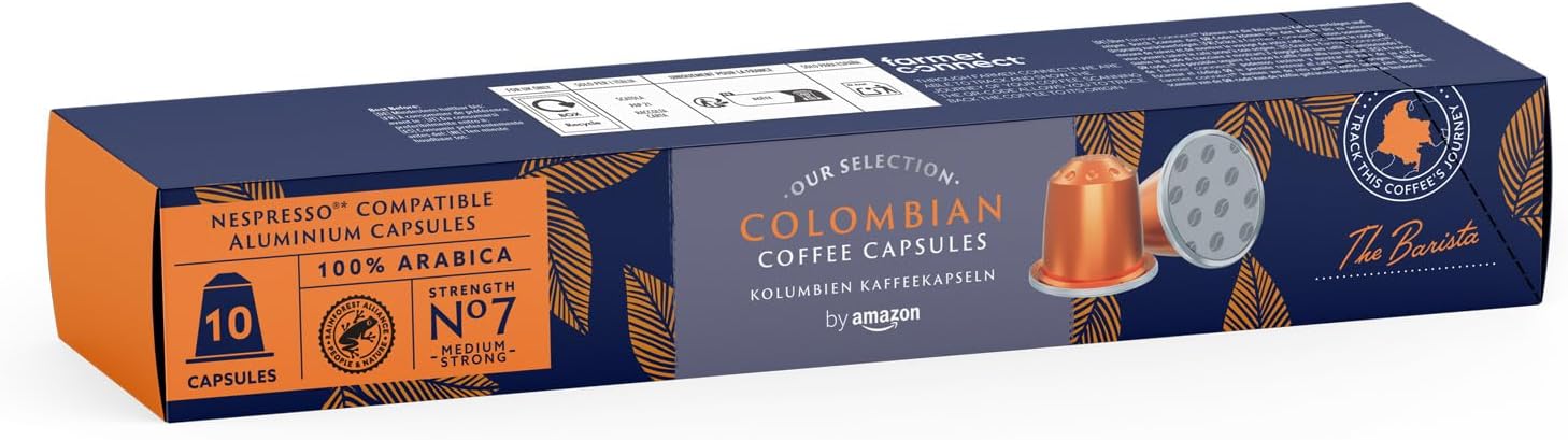 Detalle 2 de Amazon Café Colombiano Nespresso ✨ 100 Cápsulas de Aluminio