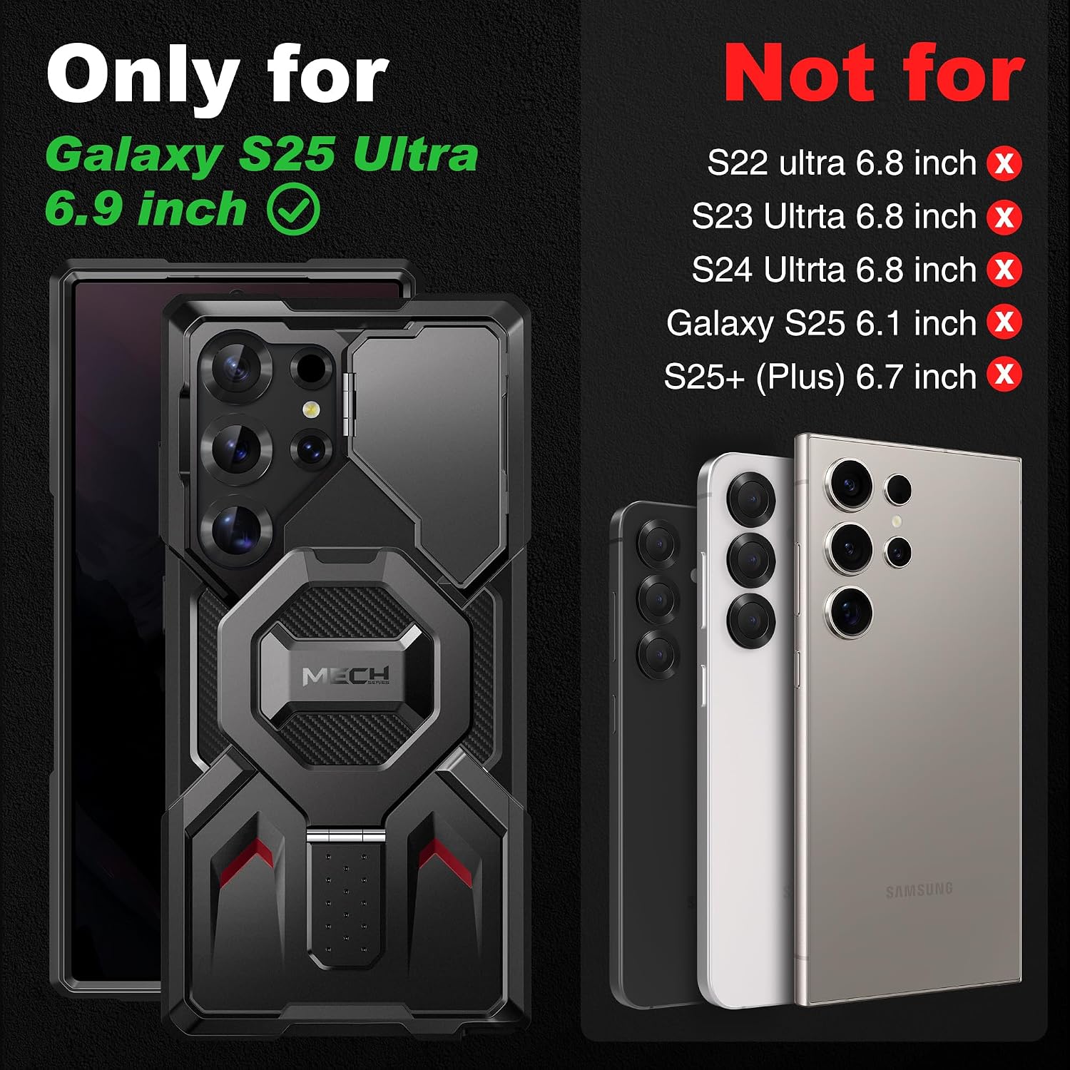 Detalle 2 de TONGATE Magnetic Stand for Samsung Galaxy S25 Ultra 6.9"