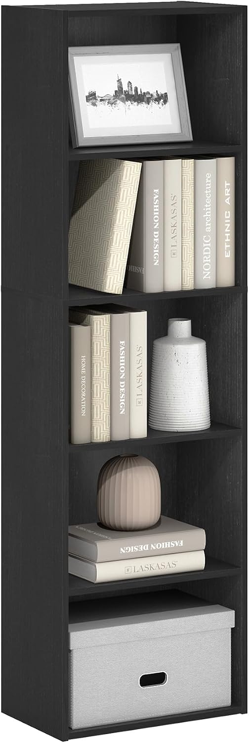 Detalle de Furinno LUDER 5-Cube Bookshelf 9.4x15.8x52
