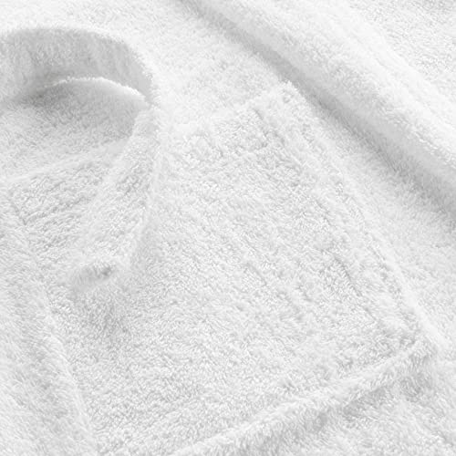 Detalle 2 de Douceur d’Intérieur Tendresse, peignoir blanc en coton éponge 500 g/m²