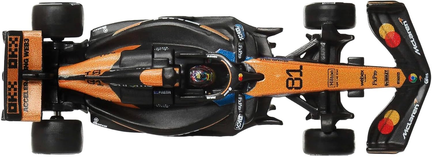 Detalle de Hot Wheels Formula 1 McLaren Oscar Piastri #81 1:64 Die-Cast Car