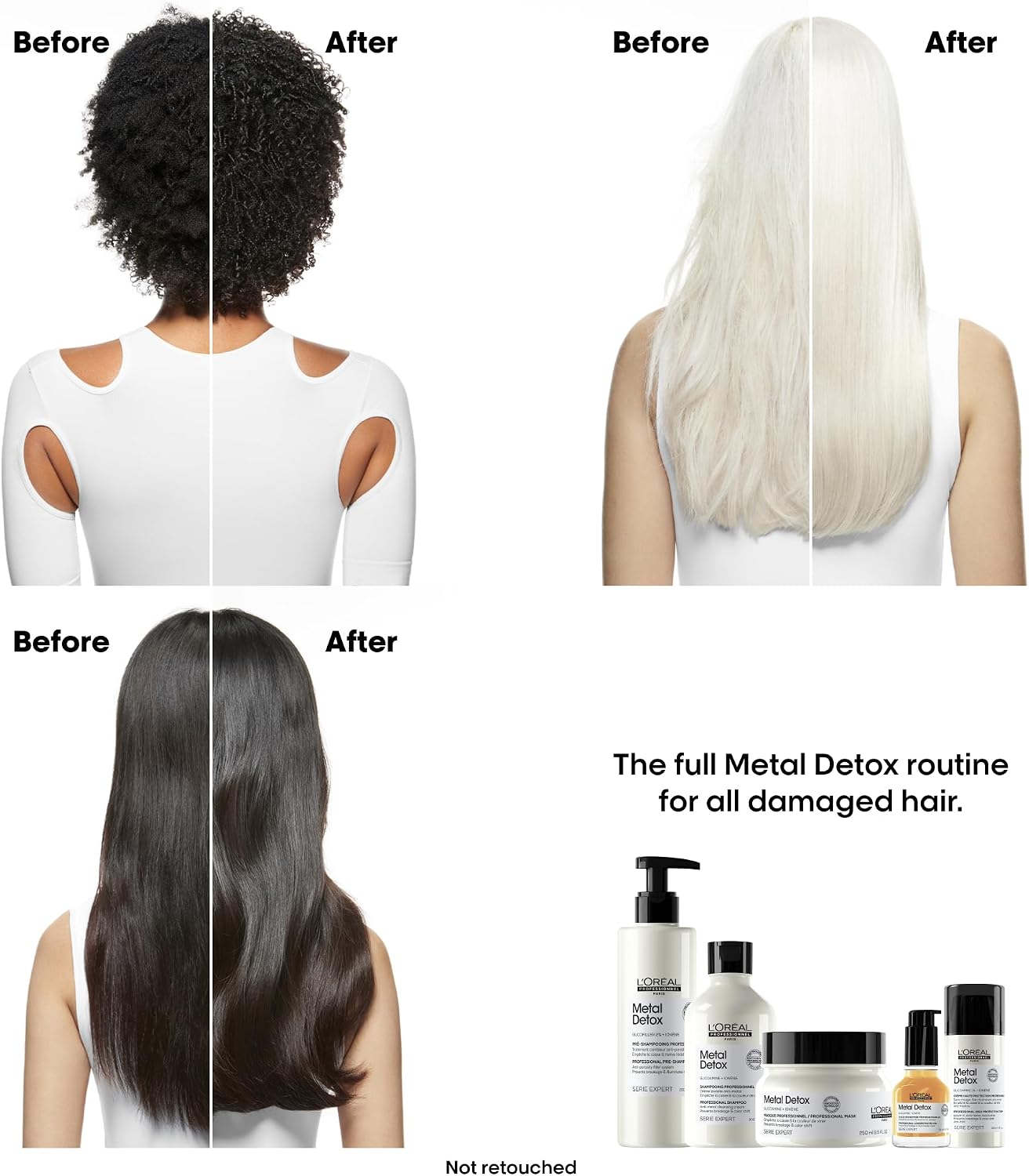 Detalle de L’Oréal Professionnel Metal Detox Clarifying Shampoo (Sulphate-Free, Vegan) – for damaged hair