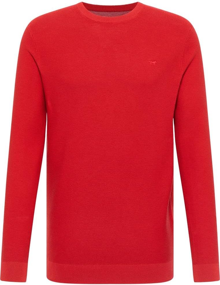 Detalle 2 de MUSTANG Elliot Herren Rundhals-Pullover – Regular Fit Blau/Schwarz, Größen S–6XL