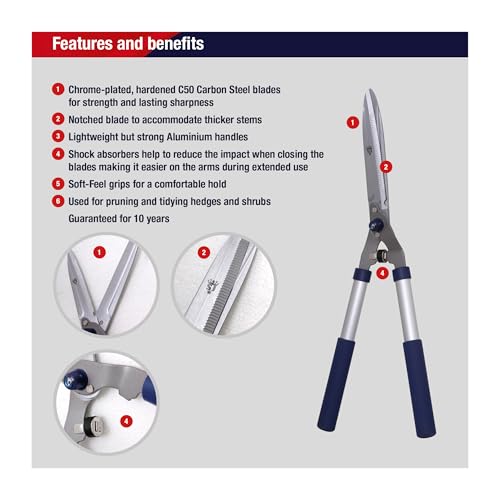 Thumbnail 1 de Spear & Jackson 8110RS Razorsharp Notched Hedge Shears