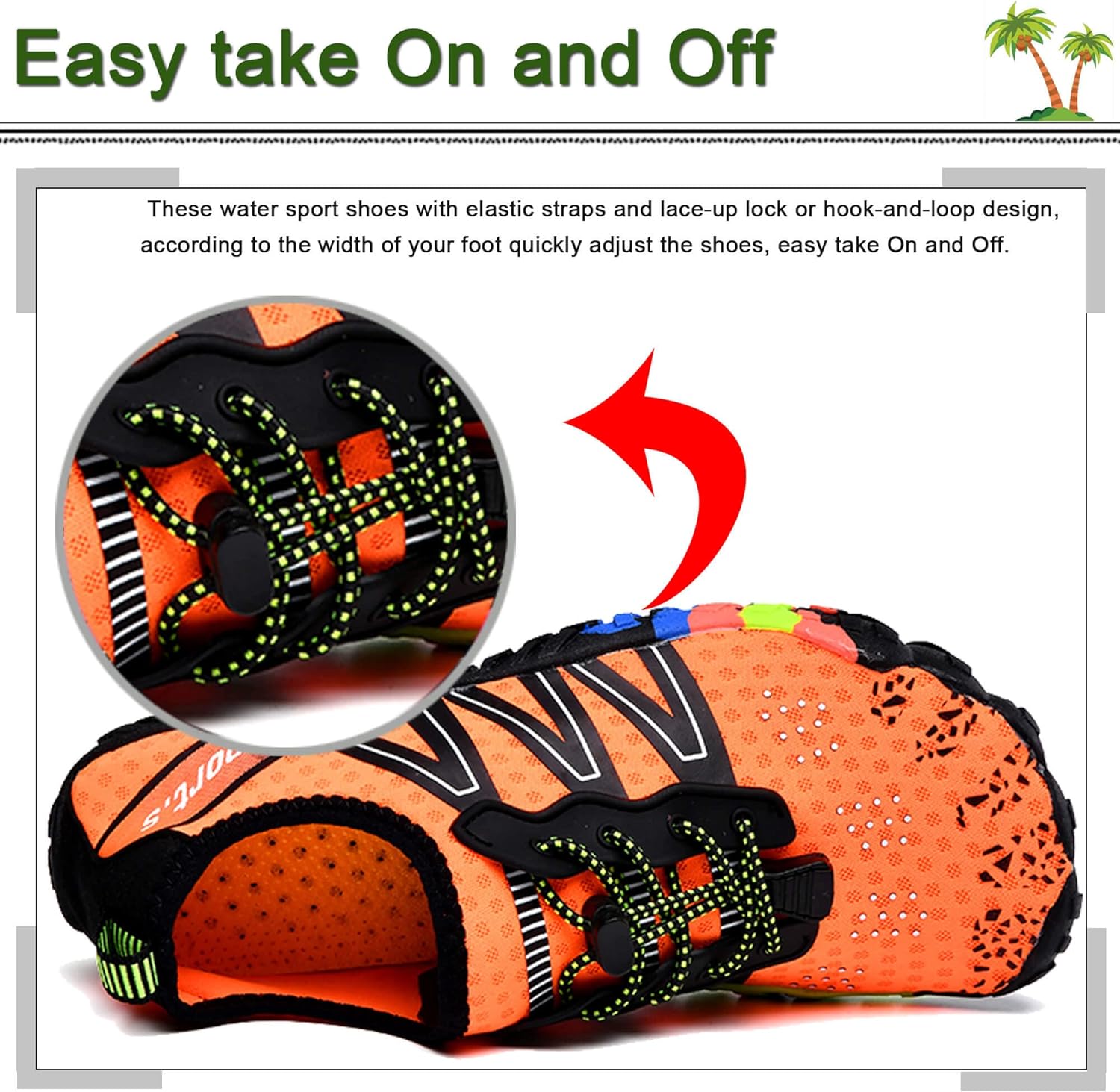 Thumbnail 4 de Barefoot Water Shoes for Men, Women and Unisex Aqua Sea Swim Shoes