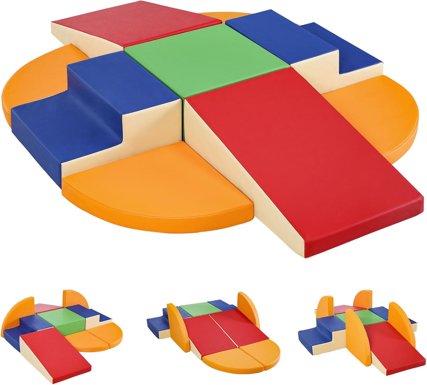 Thumbnail 6 de JungleDove Indoor Soft Play Set for Toddlers – 9-Piece Foam Climbing Blocks (Mouse Gray)