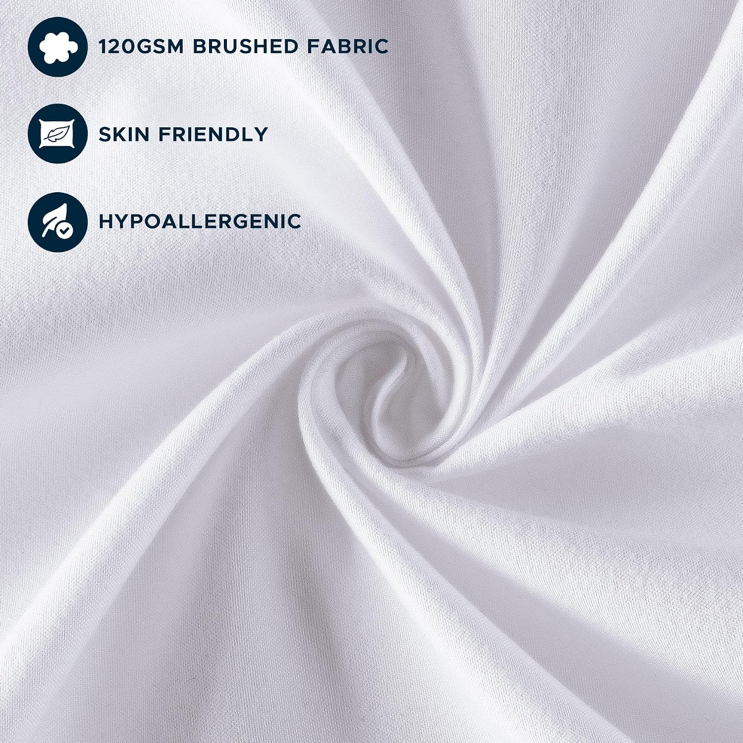 Thumbnail 4 de OTPIPCS 50x50 cm Cushion Inserts Set of 2 – Down Alternative, White Square Pillow Inserts