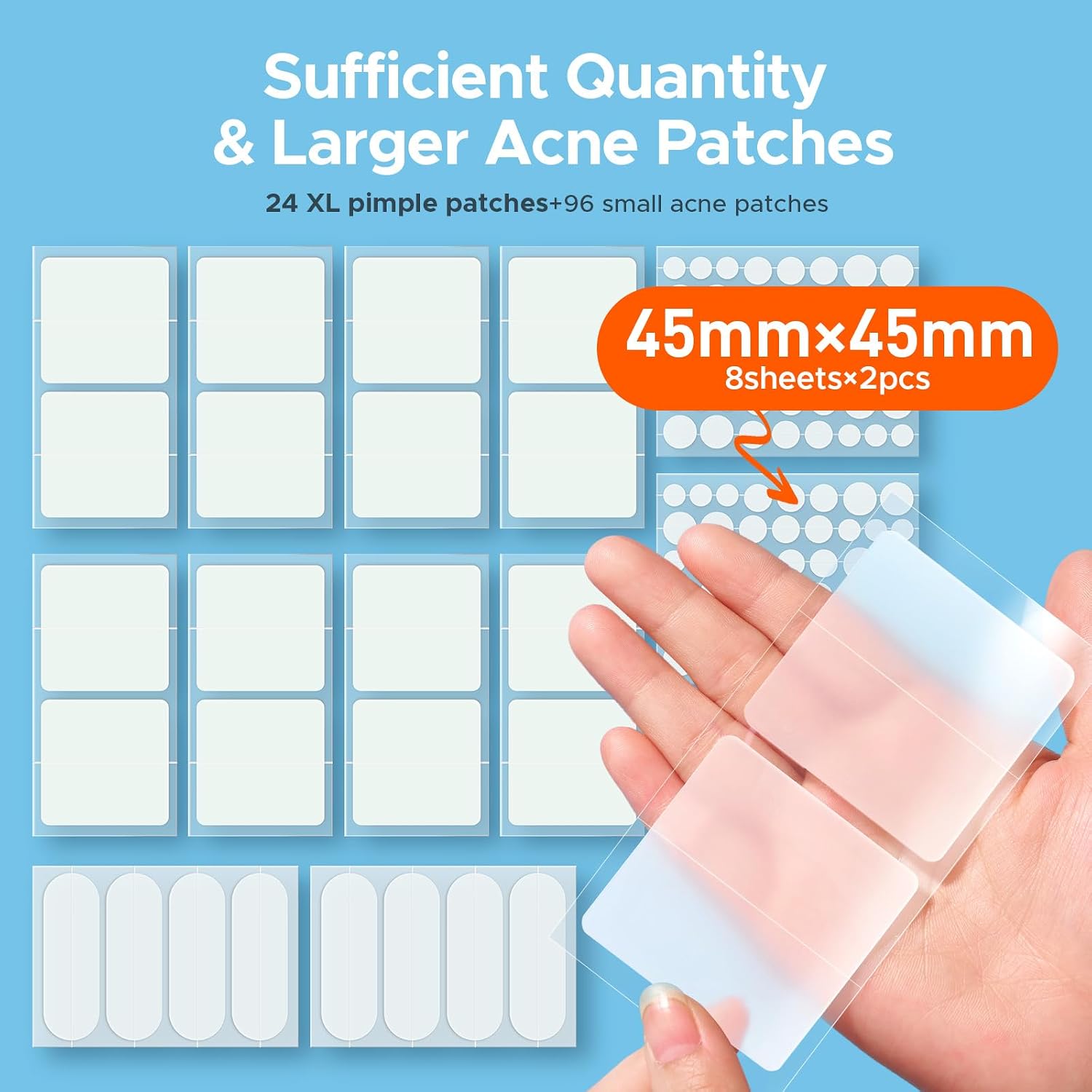 Detalle 2 de Hydrocolloid Bandages 45 x 45 mm 🩹
