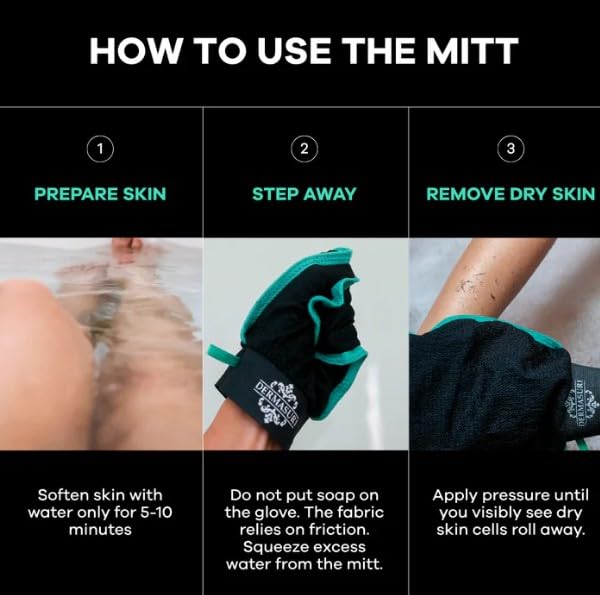 Detalle de Dermasuri Deep Exfoliating Glove: Korean Exfoliating Mitt & Body Scrubber