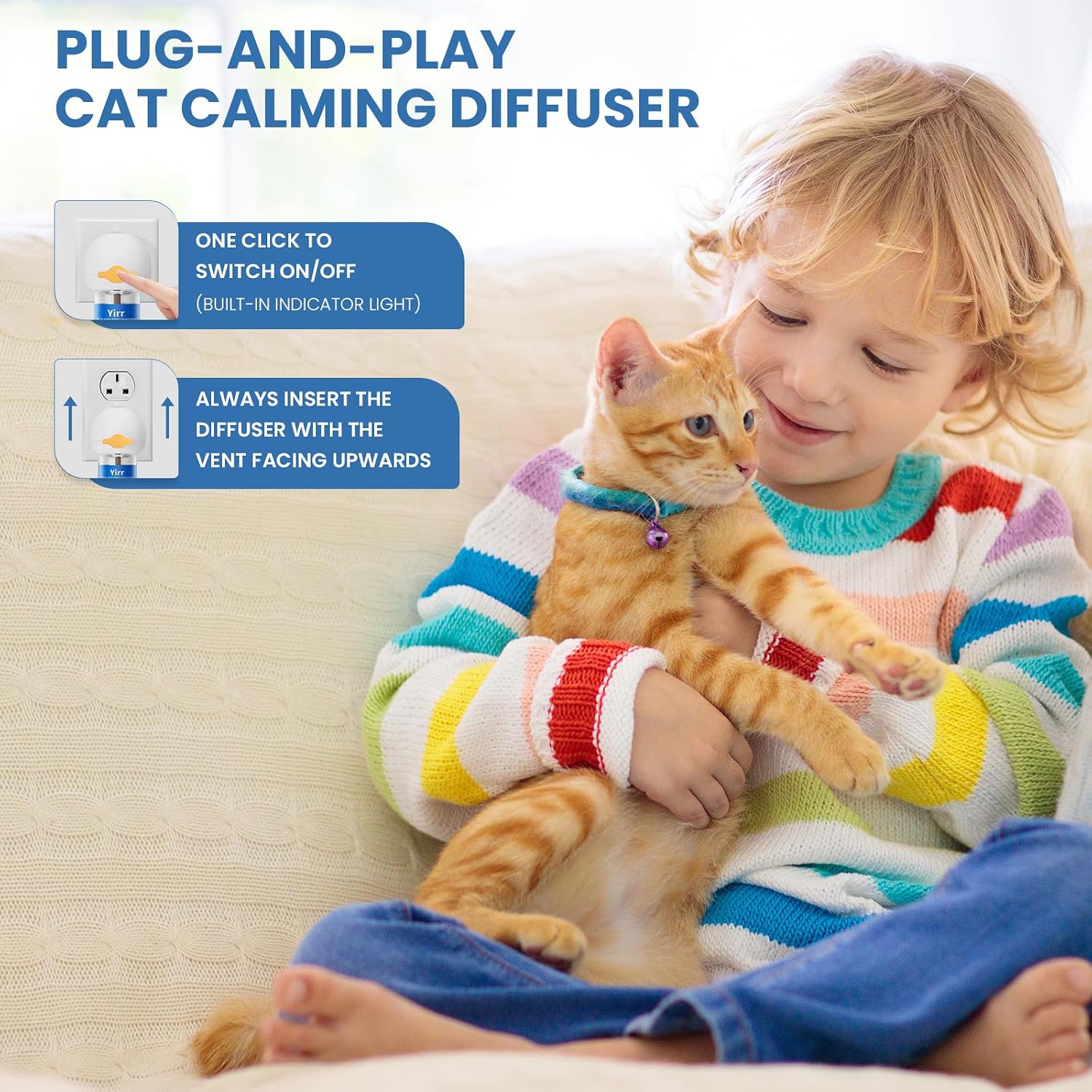 Thumbnail 6 de Mikccer 120 Days Cat Calming Plug-in: 6‑in‑1 Natural Pheromone Diffuser Kit (2 Diffusers, 4 Refills)