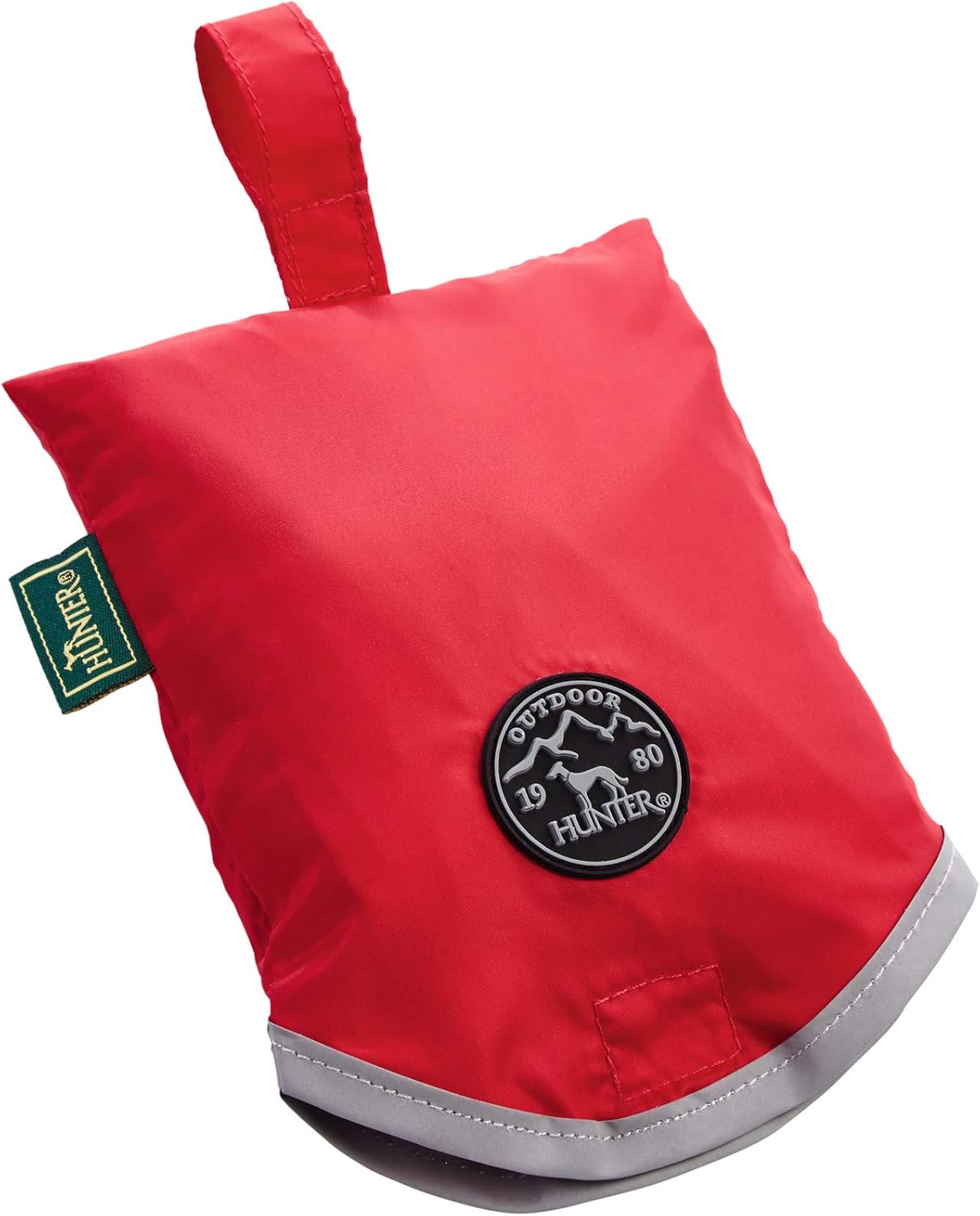 Detalle de HUNTER Hunde-Regenmantel UPPSALA RAIN – roter Allround-Schutz bei Nässe
