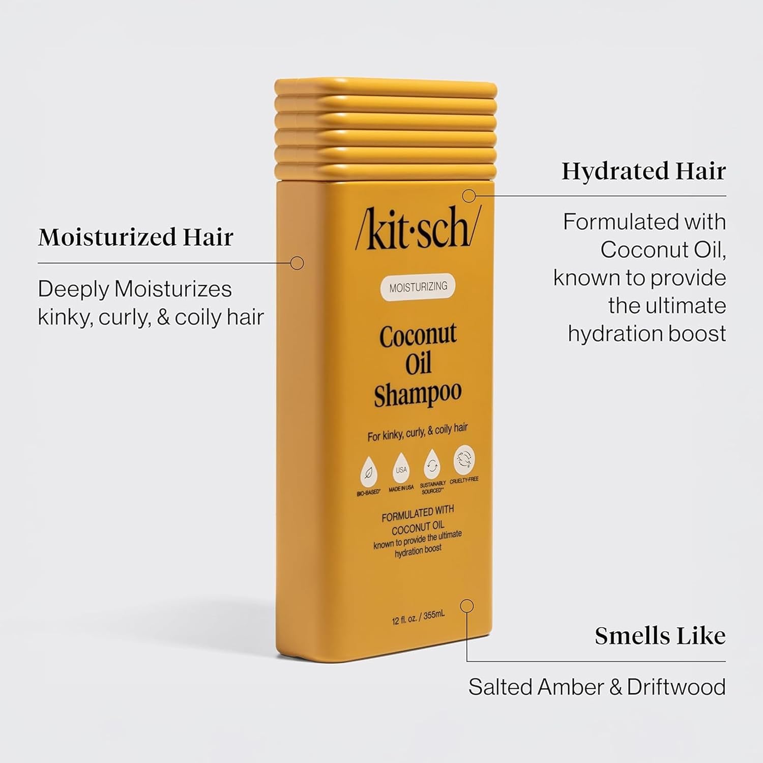 Thumbnail 1 de Kitsch Coconut Oil Shampoo and Conditioner Set – Moisturizing Hair Care for Dry, Curly, and Coily Hair