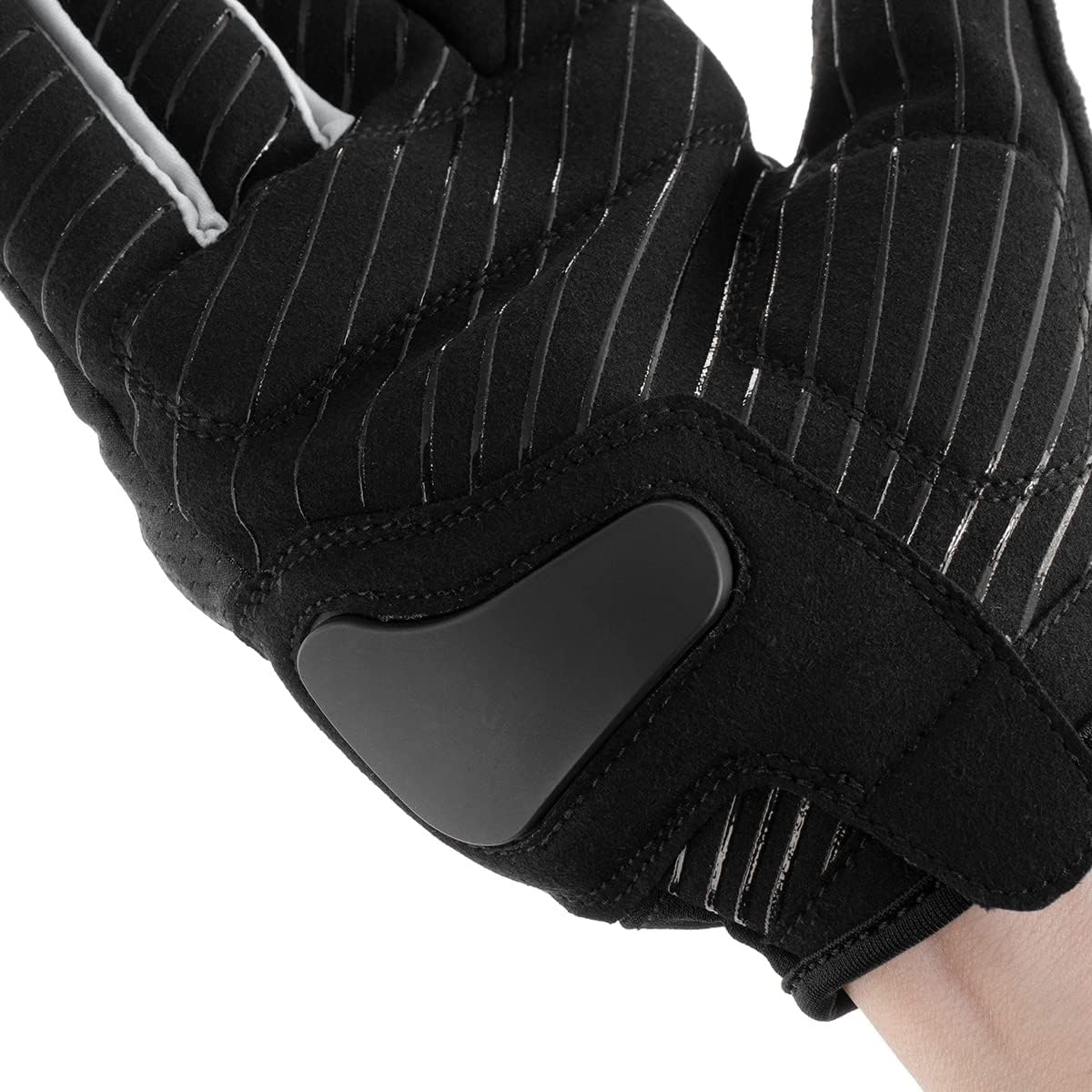 Detalle 2 de コミネ GK-2603 バイク用3本指出しメッシュグローブ ナックル・掌プロテクター Black L