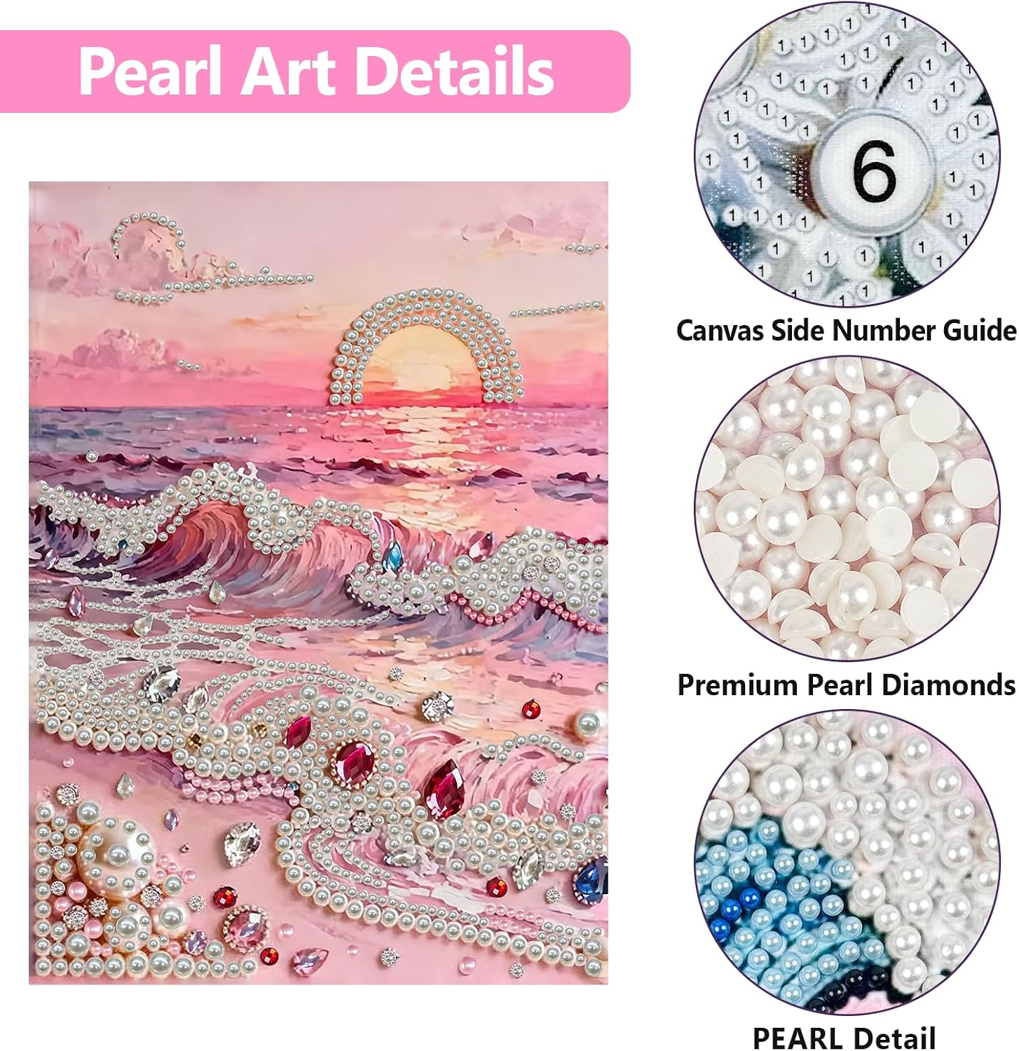 Detalle 1 de Diamond Painting Kit, 12 x 16 Inch