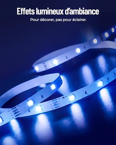 Thumbnail 6 de Beaeet Ruban LED 5m 24V RGB avec Télécommande et App Bluetooth — Bande LED intérieure 5050