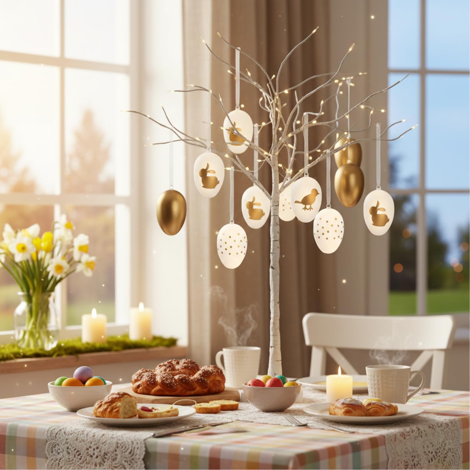 Detalle 2 de COM-FOUR® 16x Oeufs de Pâques 16 pcs 🎀