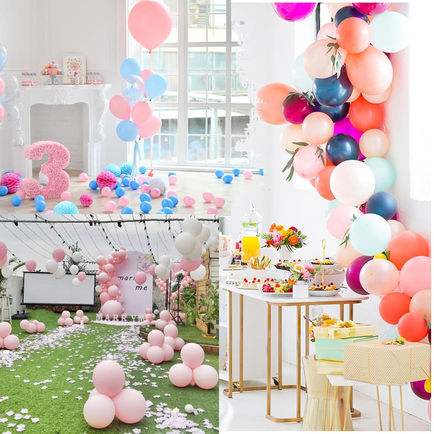 Thumbnail 2 de OWLKELA Ballon-Klebe-Punkte (12 Rollen, 1.200 Stück) als abziehbare Klebepunkte für Luftballons