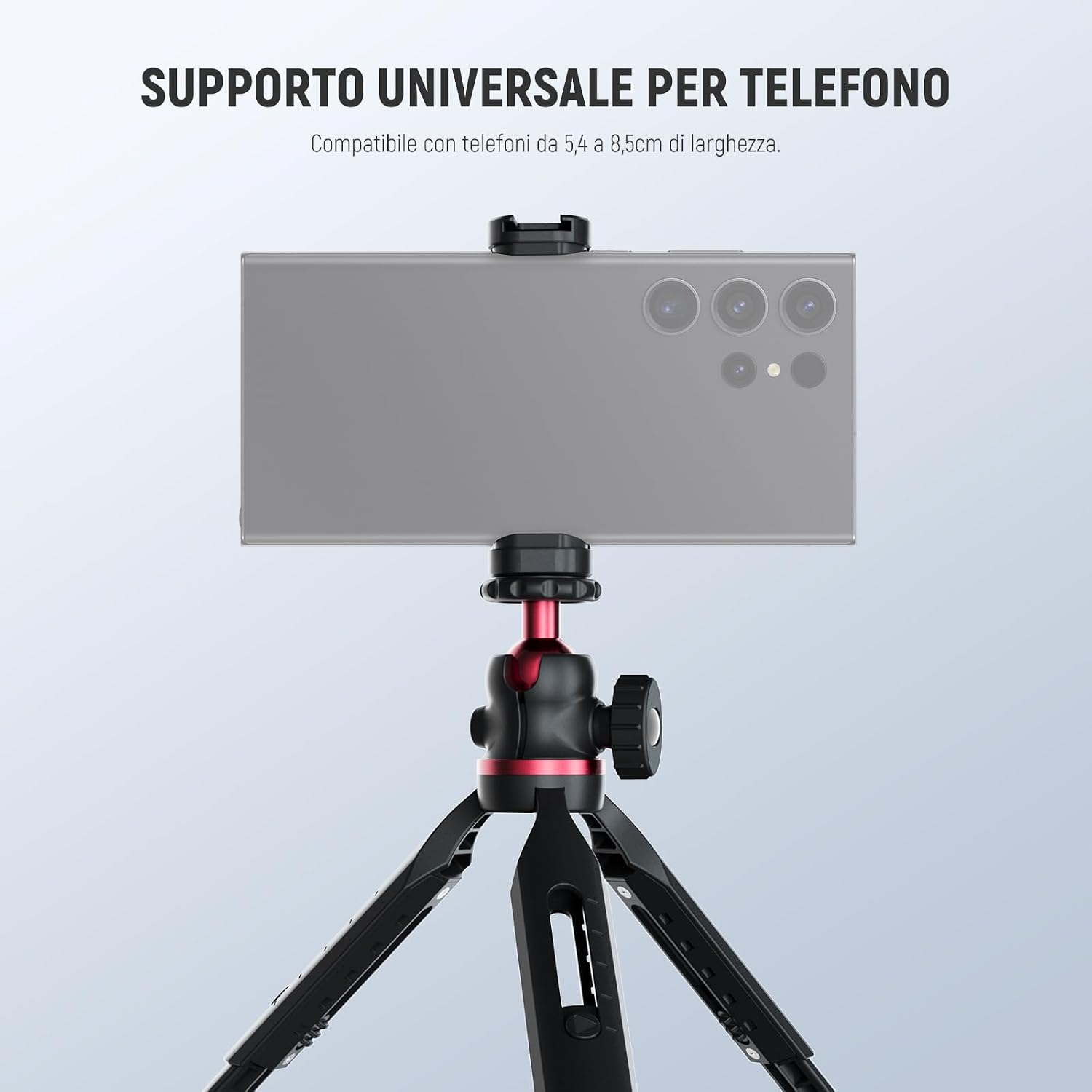 Detalle de NEEWER Entry Level Version Mini treppiede per fotocamera con presa selfie e rotazione 360° (GM-2G)