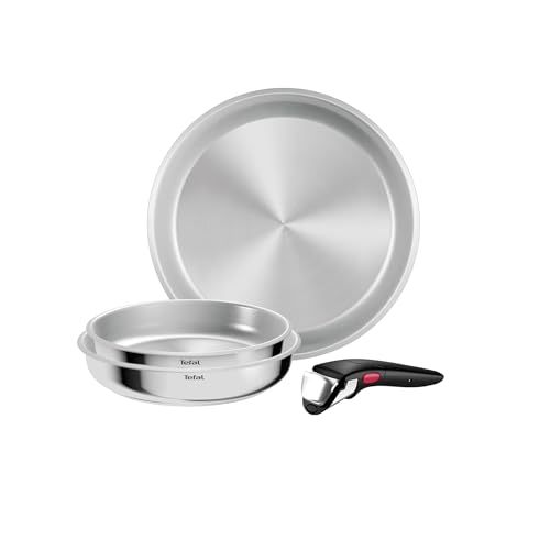 Detalle de Tefal Ingenio Comfort Max — Batterie de cuisine en Acier inoxydable, 4 pièces