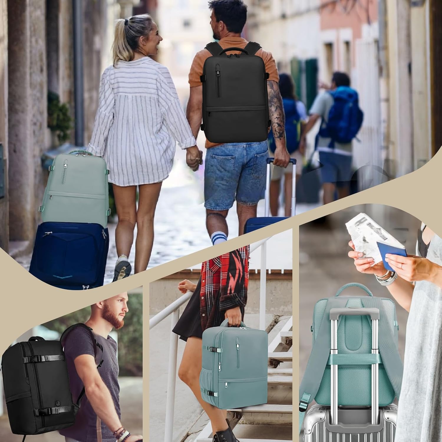 Thumbnail 6 de Xkdoai Ryanair cabin bag 40x30x20 backpack