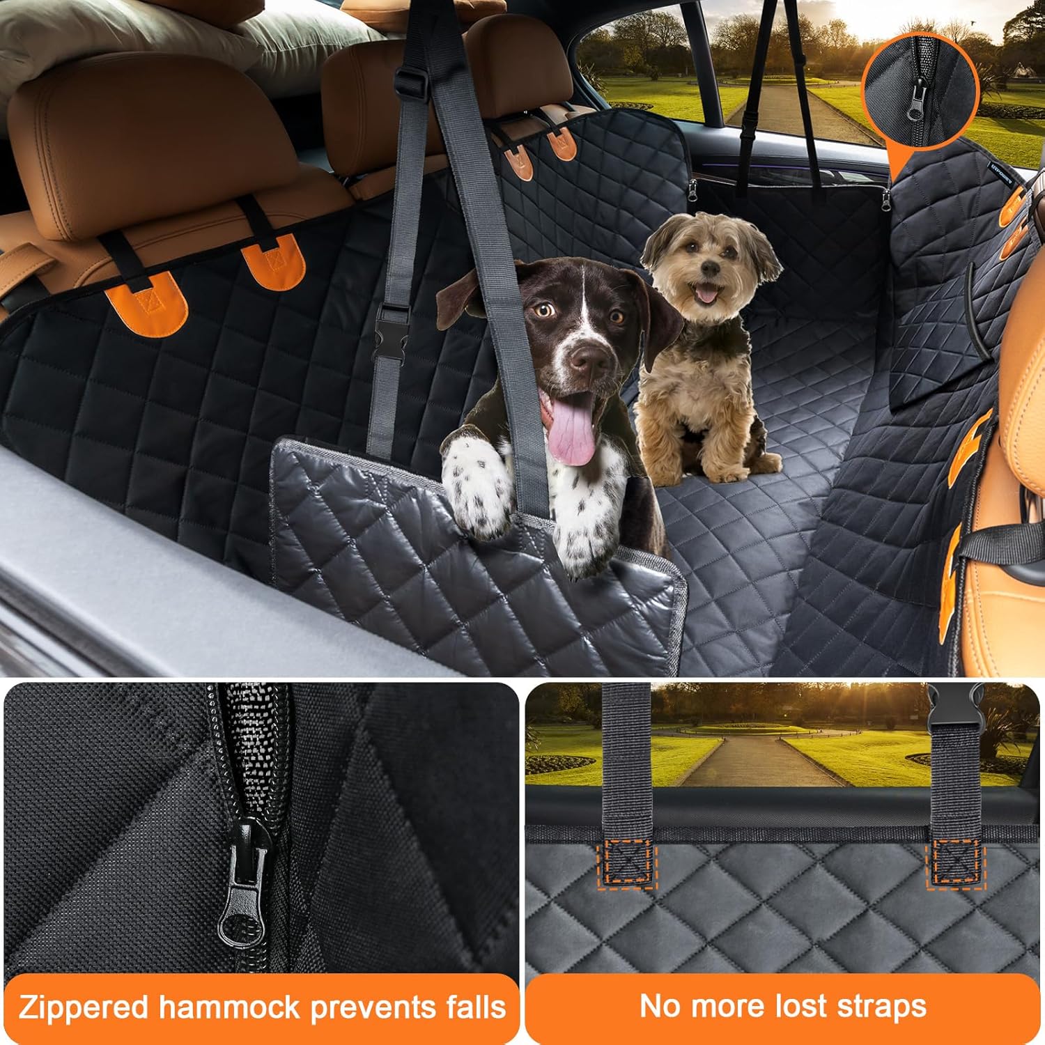 Detalle 2 de URPOWER Dog Car Seat Cover 54in