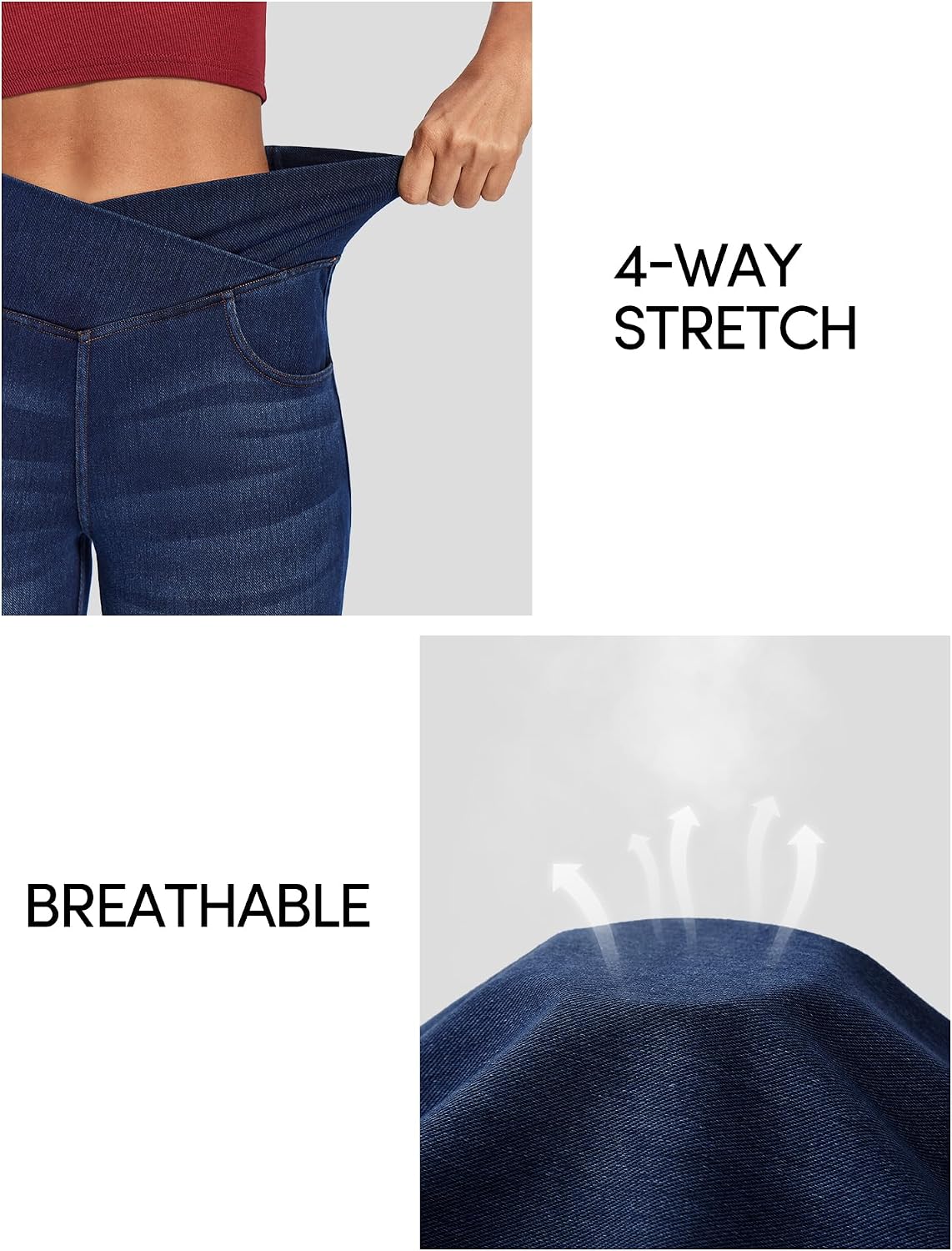 Thumbnail 3 de IUGA High Waisted Bell Bottom Jeans 1️⃣