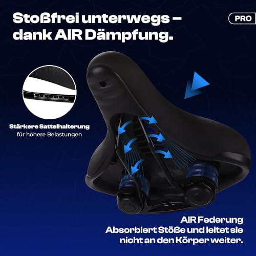 Thumbnail 3 de ALPENSATTEL Ergonomischer Fahrradsattel Komfort PRO mit 3D Memory Foam – universell kompatibel