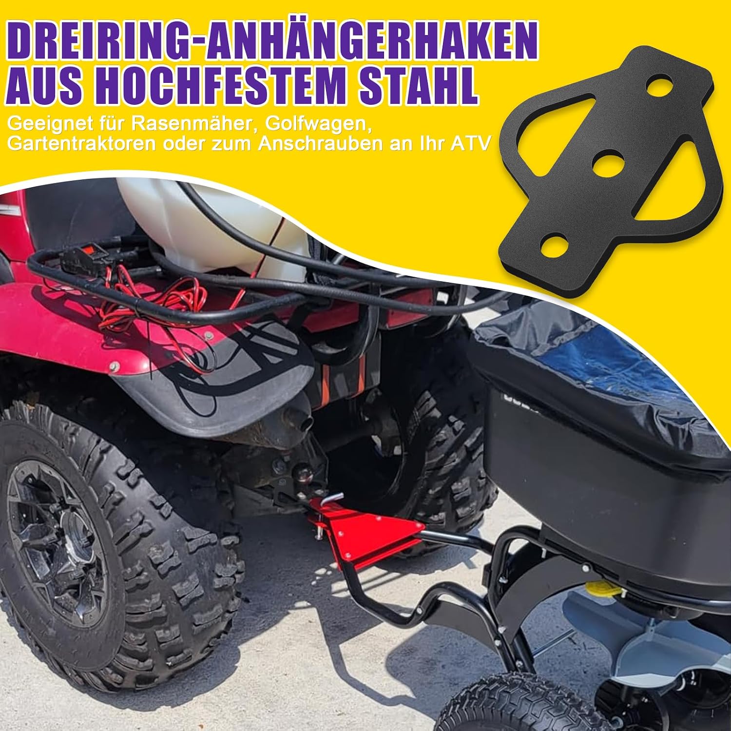 Thumbnail 6 de AXGG Adaptateur d'attelage 3 voies 1360 kg