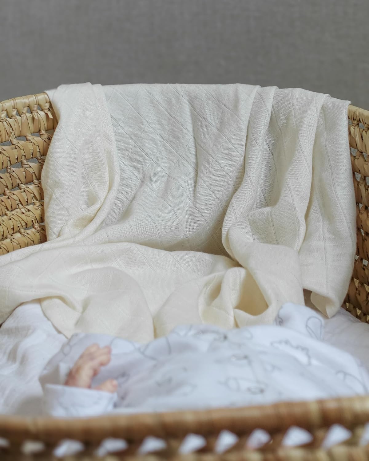 Thumbnail 1 de MuslinZ Muslin Cloths for Baby — 6 Pack Large 70x70cm, Unbleached 100% Cotton