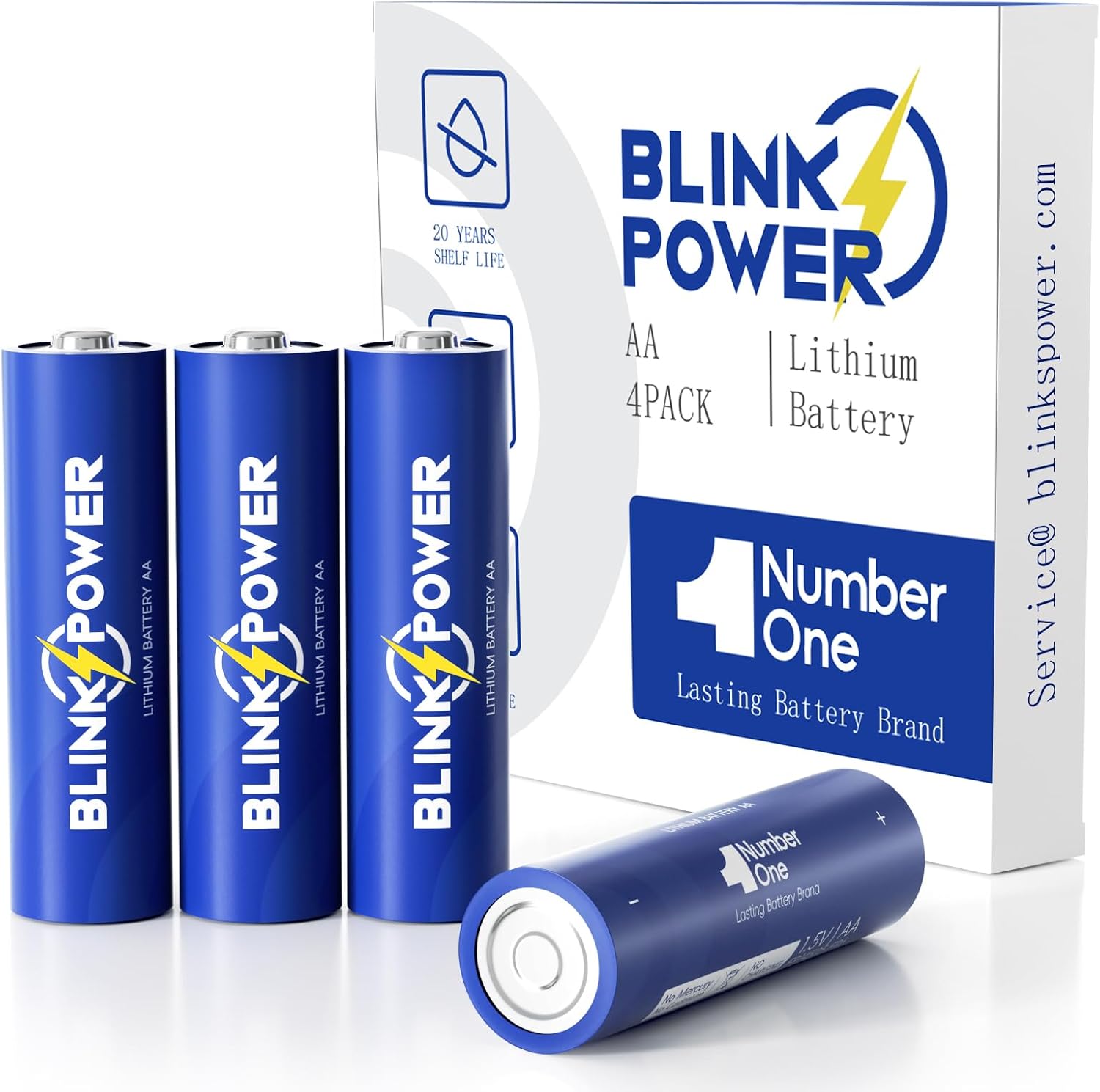 Detalle de Blinkspower AA lithium batteries 3700mAh