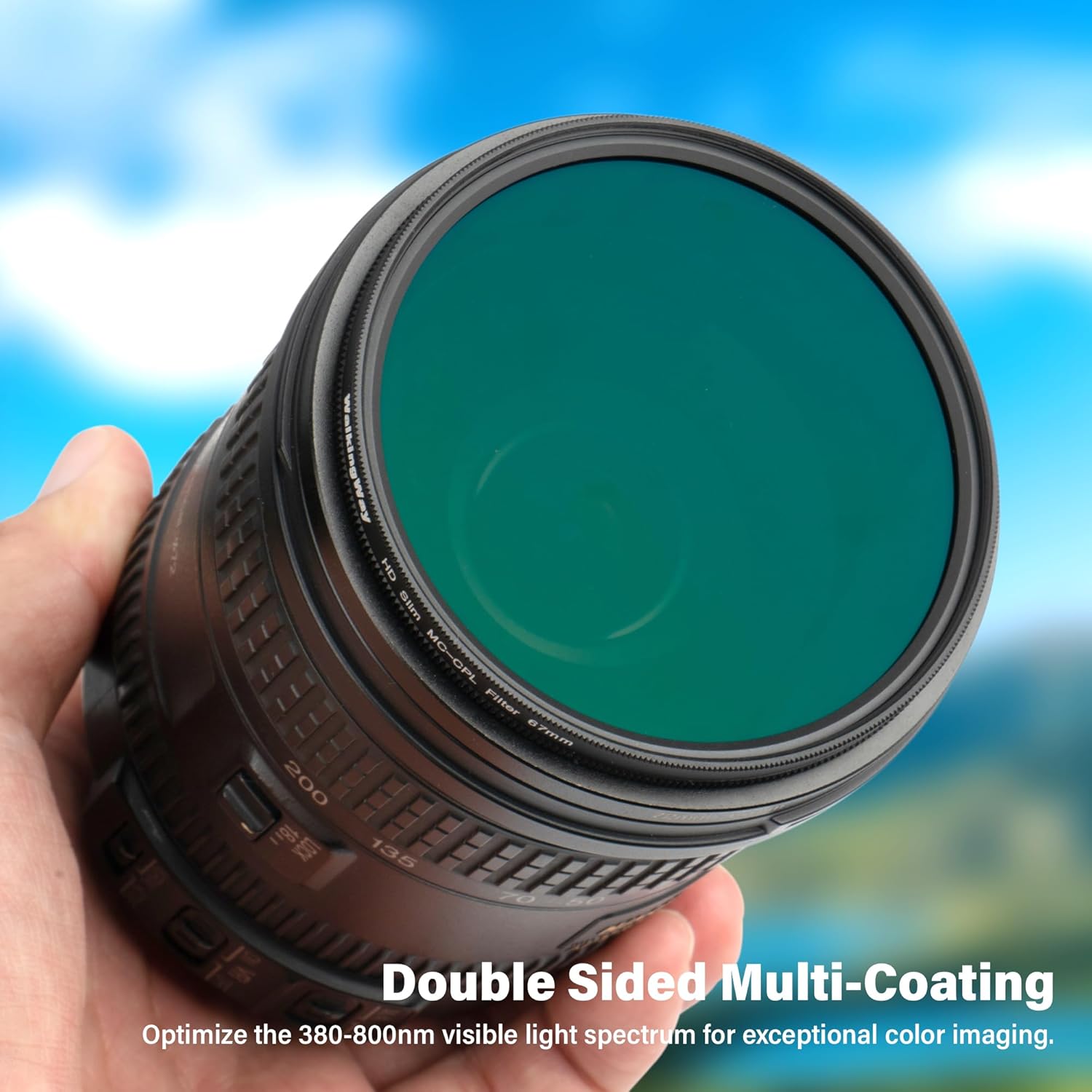 Detalle 2 de Walking Way 49mm MC CPL Circular Polarising Filter – Ultra Slim, Multi-Coated Professional Lens Filter