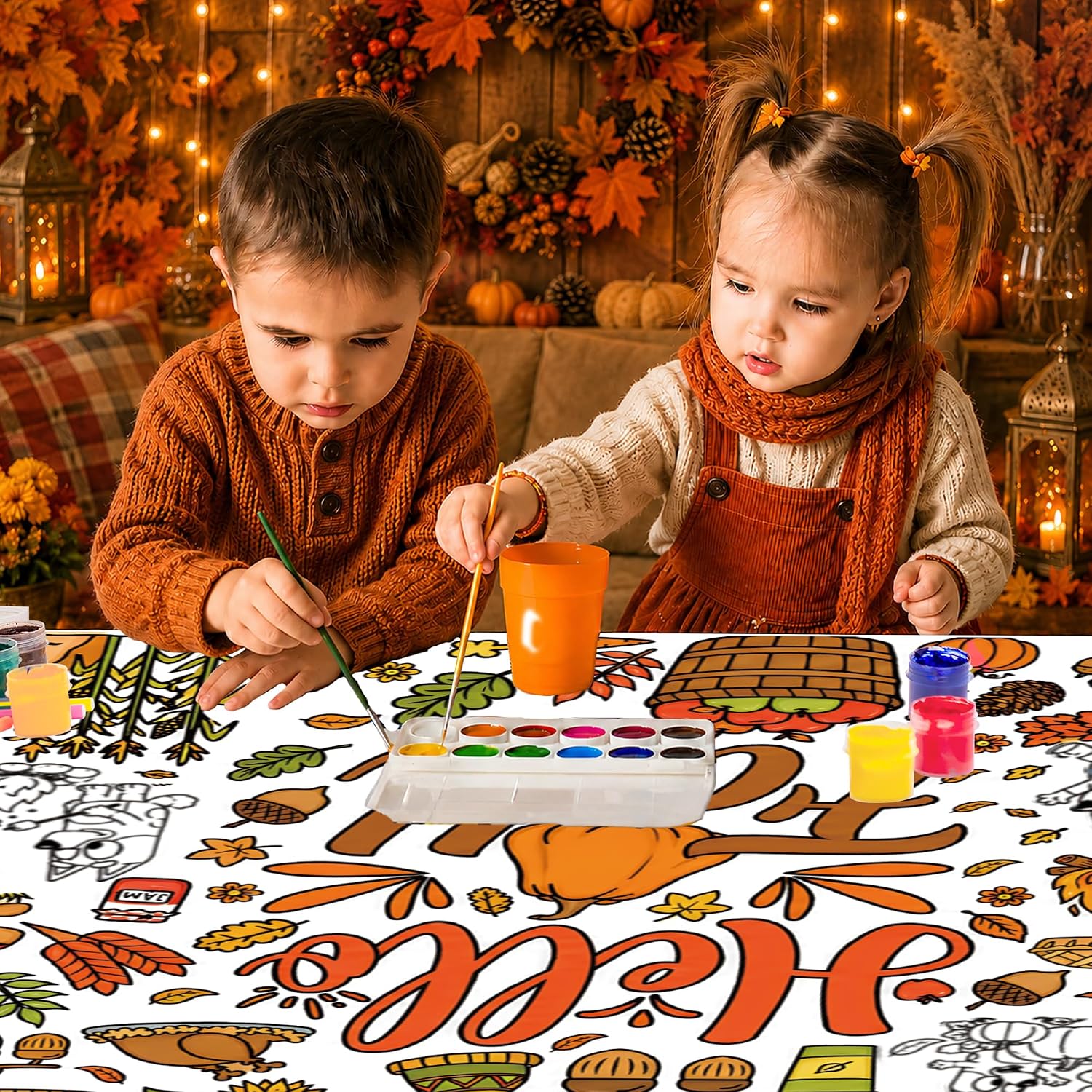 Thumbnail 4 de BashyGo Fall Coloring Poster/Tablecloth