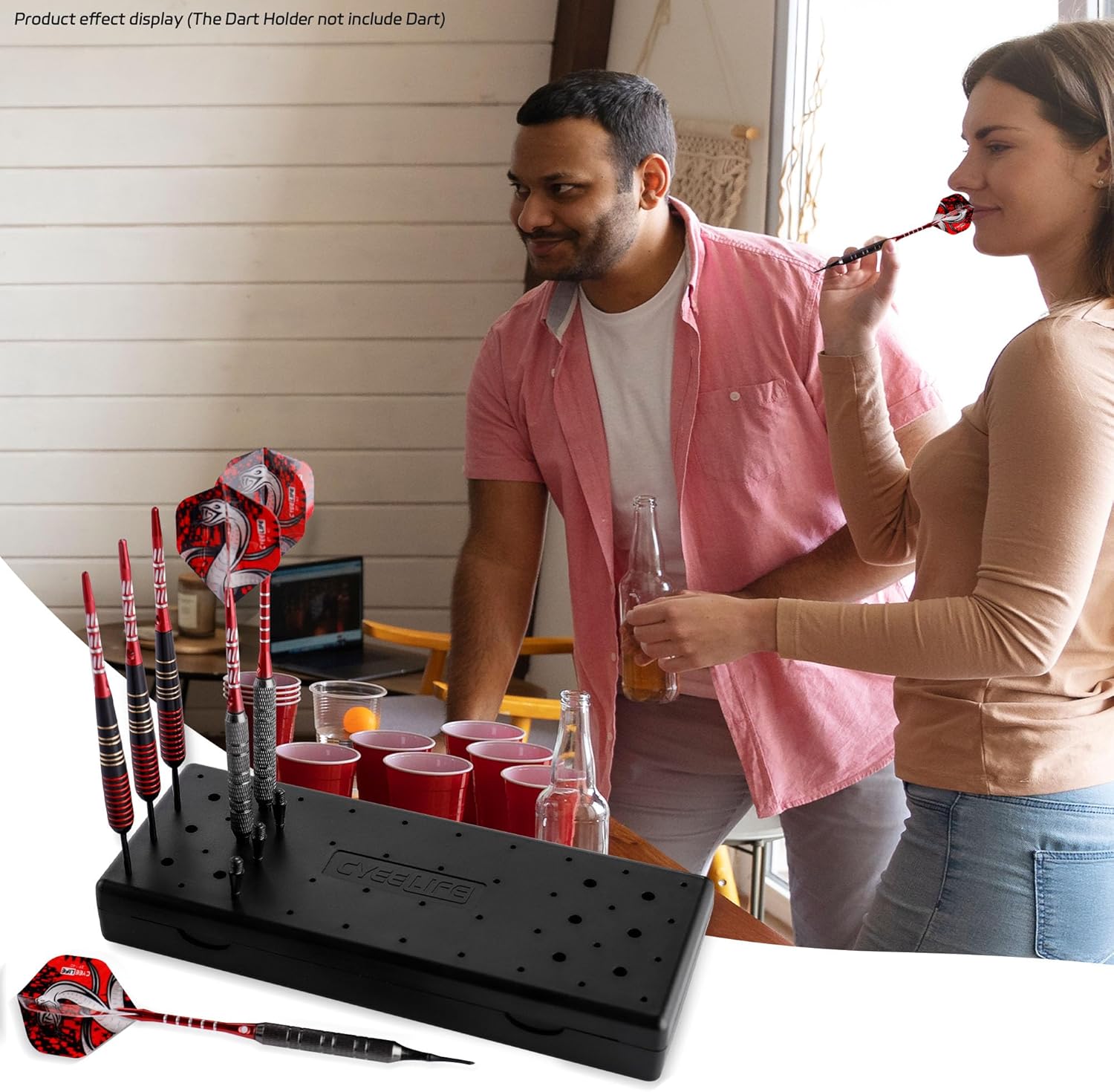 Thumbnail 4 de CyeeLife Darts Station 52 Dart Display Stand with Case Dual-use