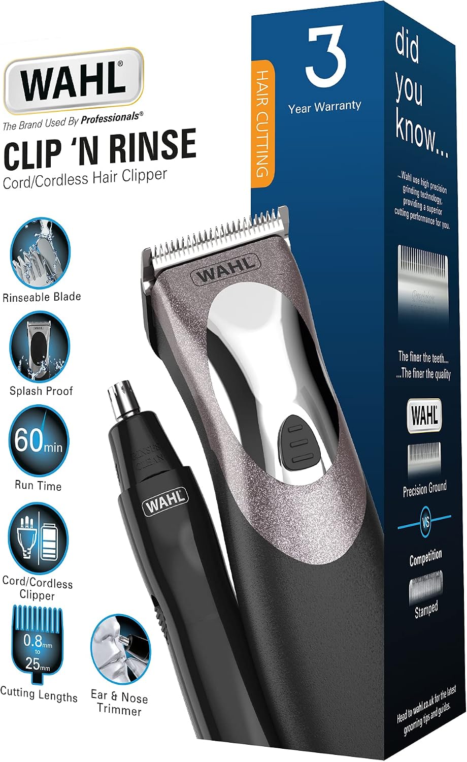Thumbnail 5 de Wahl Clip N Rinse cordless hair clipper 45 min