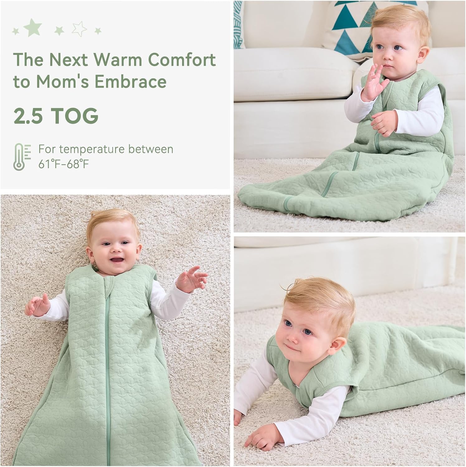 Thumbnail 5 de Unnivoll Baby Sleeping Bag 2.5 Tog 18–24 Months