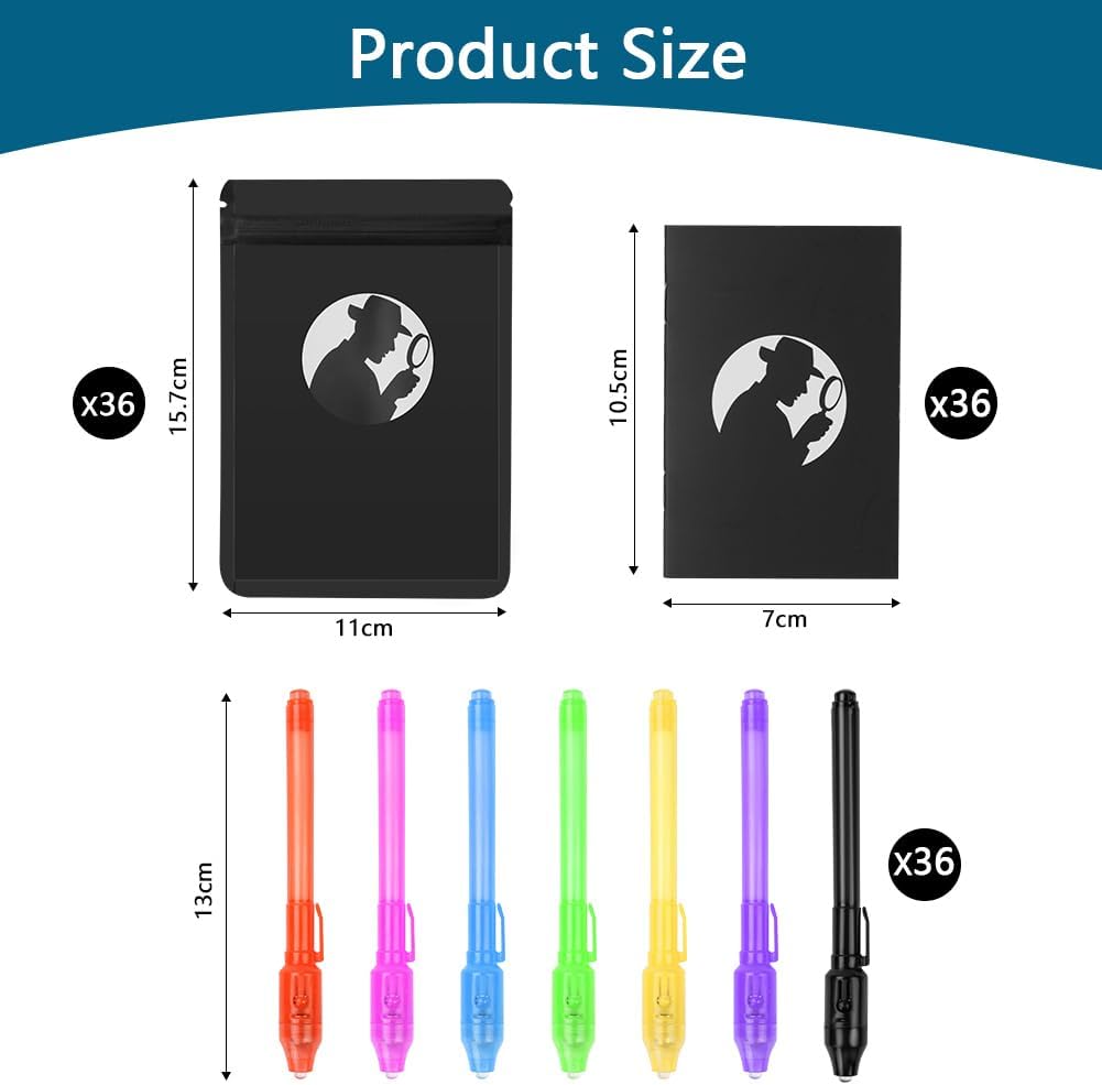 Thumbnail 1 de OSDUE Bambini Giocattolo Detective, set 108 pezzi con penne invisibili e ingranditori