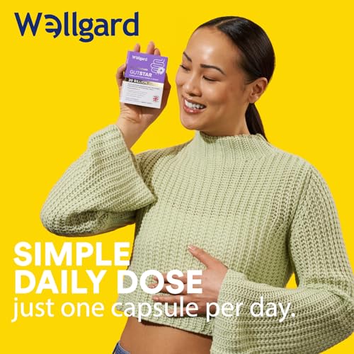 Detalle 2 de Wellgard Gutstar Bio Cultures for Gut Health, 20 Billion CFU – 16 Strains | Vegan, UK Made