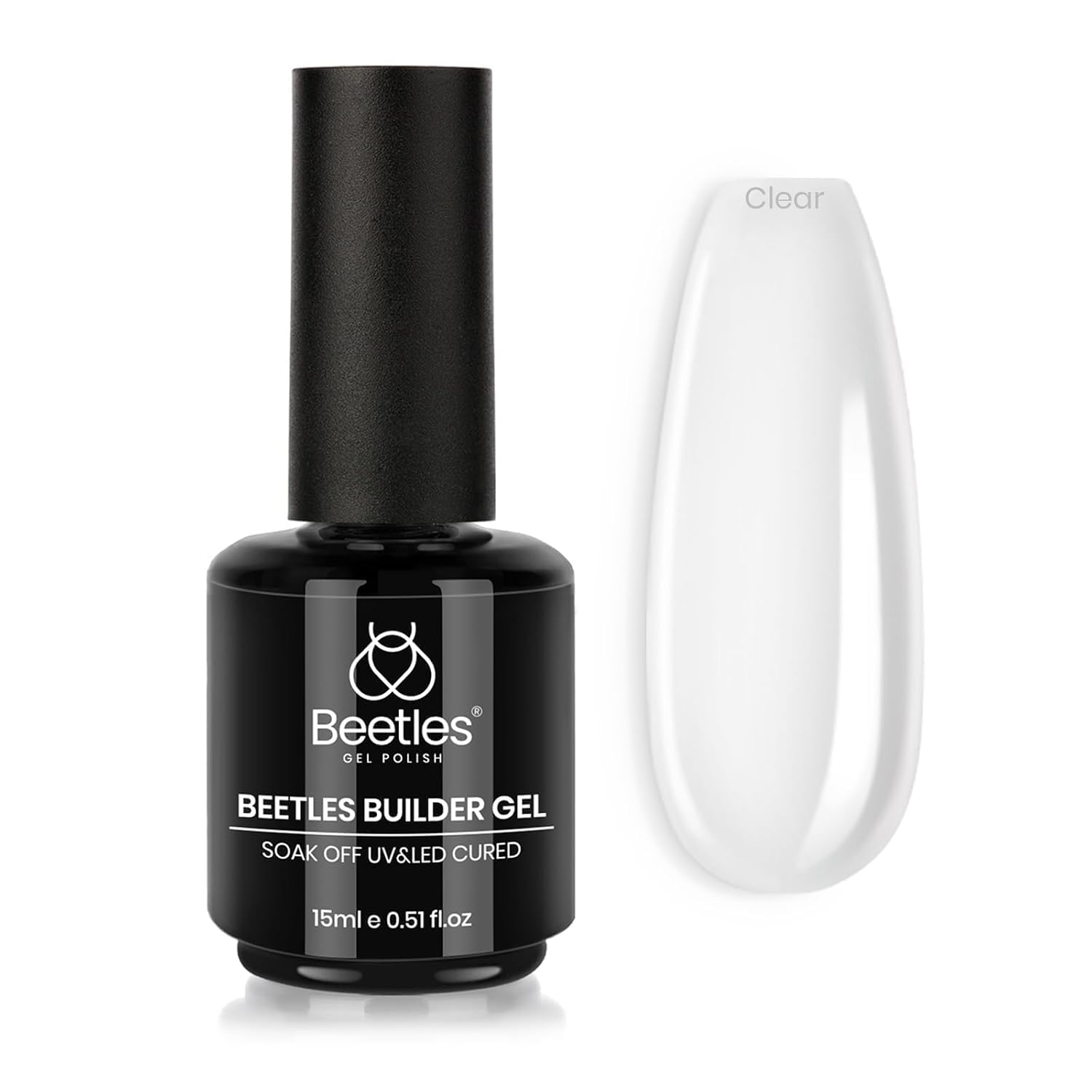 Detalle de Beetles Builder Gel 0.51 oz Clear Nails