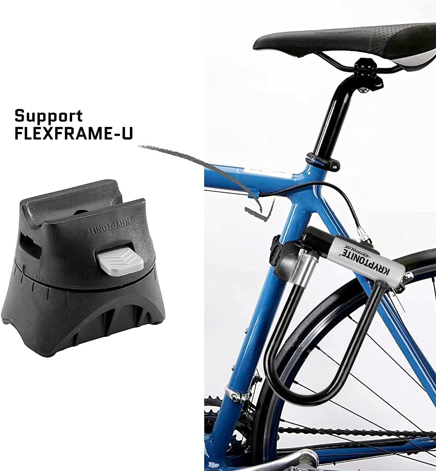 Thumbnail 3 de Kryptonite Kryptolok Standard U-Lock with 4-foot Flex Cable (13 mm steel)