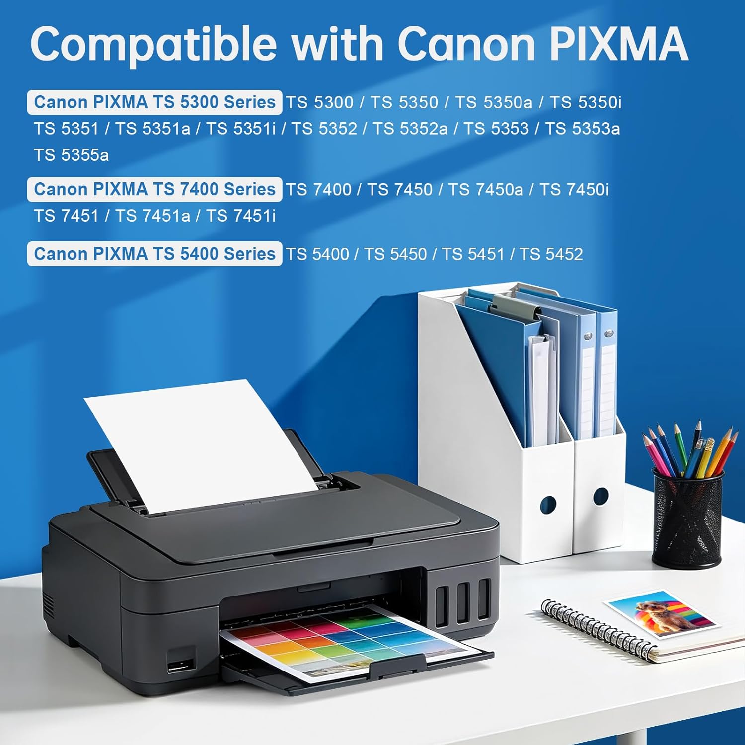Detalle 2 de ColoWorld 560/561 XL Multipack – Kompatibel mit Canon Pixma TS5350/TS7450, 2er-Multipack mit 560XL/561XL